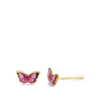 Clous d'oreilles Or jaune 375/9 K Papillon-591150