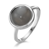 Fingerring Silber Mondstein rhodiniert-591190
