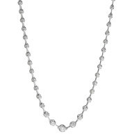 Collier Or blanc 750/18 K Diamant 1.58 ct 43 cm-592022