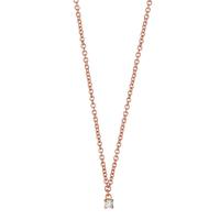 Collier Or rouge 750/18 K Diamant 0.04 ct, w-si 40-42 cm-592274