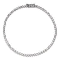 Bracelet Or blanc 585/14 K Zircone 19 cm-592434