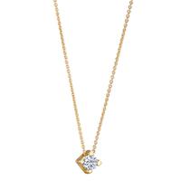 Collier 750/18 K Gelbgold Diamant 0.10 ct, w-si 40-42 cm verstellbar-595008