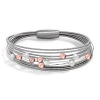 Bracelet Acier inoxydable, Aluminium perle de culture 18 cm-595951