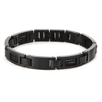 Bracelet Acier inoxydable noir PVD 21.5-23 cm-596792