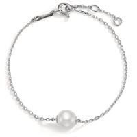 Bracelet Argent Rhodié perle d'eau douce 16-18 cm-597285