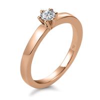 Bague solitaire Or rouge 750/18 ct. Diamant 0.20 ct-597360