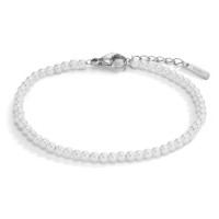 Bracelet Acier inoxydable perle de culture 17.5-19.5 cm Ø3 mm-597876