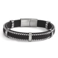Bracelet Acier inoxydable, Cuir 21 cm-602038