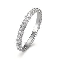 Memory Ring 750/18 K Weissgold Diamant 1.159 ct, 57 Steine, tw-si-604387