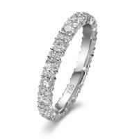 Memory Ring 750/18 K Weissgold Diamant 1.548 ct, 54 Steine, tw-si-604388