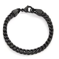 Bracelet Acier inoxydable noir PVD 22 cm-604445