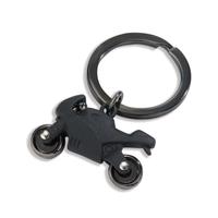 Porte-clés Métal noir PVD Moto Ø35 mm-604693
