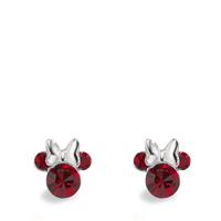 Clous d'oreilles Argent Zircone rouge, 6 Pierres Ø6 mm-605547