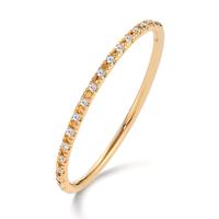Memory Ring 750/18 K Gelbgold Diamant 0.04 ct, 18 Steine, w-si-605628