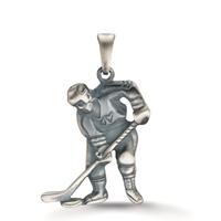 Anhänger Silber patiniert Eishockey-606269