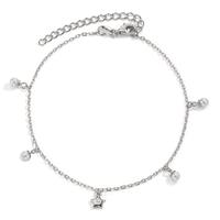Fusskettchen Silber Zirkonia rhodiniert shining Pearls Stern 20-26 cm verstellbar-606822