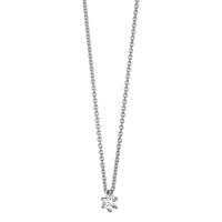 Collier 750/18 K Weissgold Diamant 0.15 ct, w-si 40-42 cm verstellbar-607556