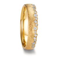 Partnerring 750/18 K Gelbgold Diamant 0.16 ct, 19 Steine, w-si-607750