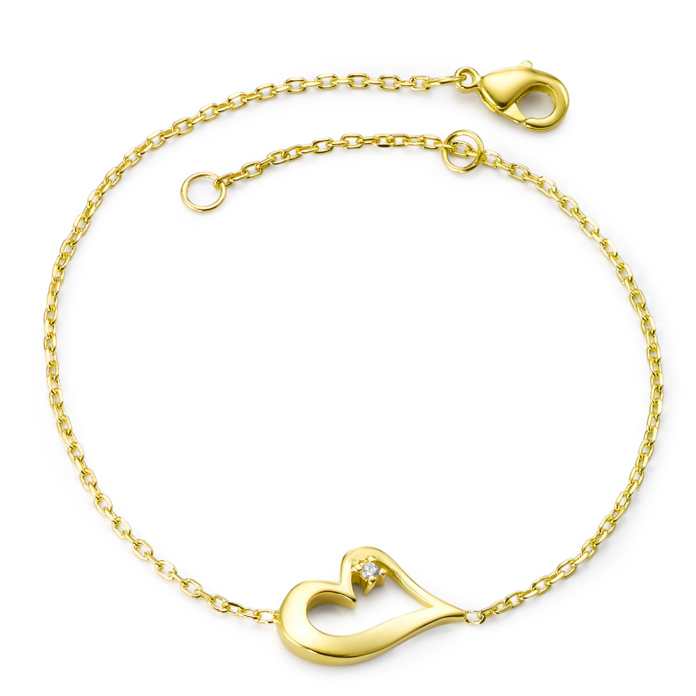 Bracelet doré zirconias-355233