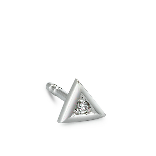 Ohrstecker 1 Stk 950 Platin Diamant 0.007 ct, w-si Ø4 mm-516494