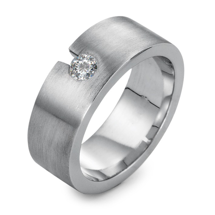 Fingerring 750/18 K Weissgold Diamant -520388