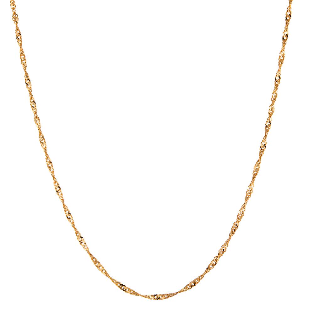 Singapur-Halskette 750/18 K Gelbgold  38 cm-542672