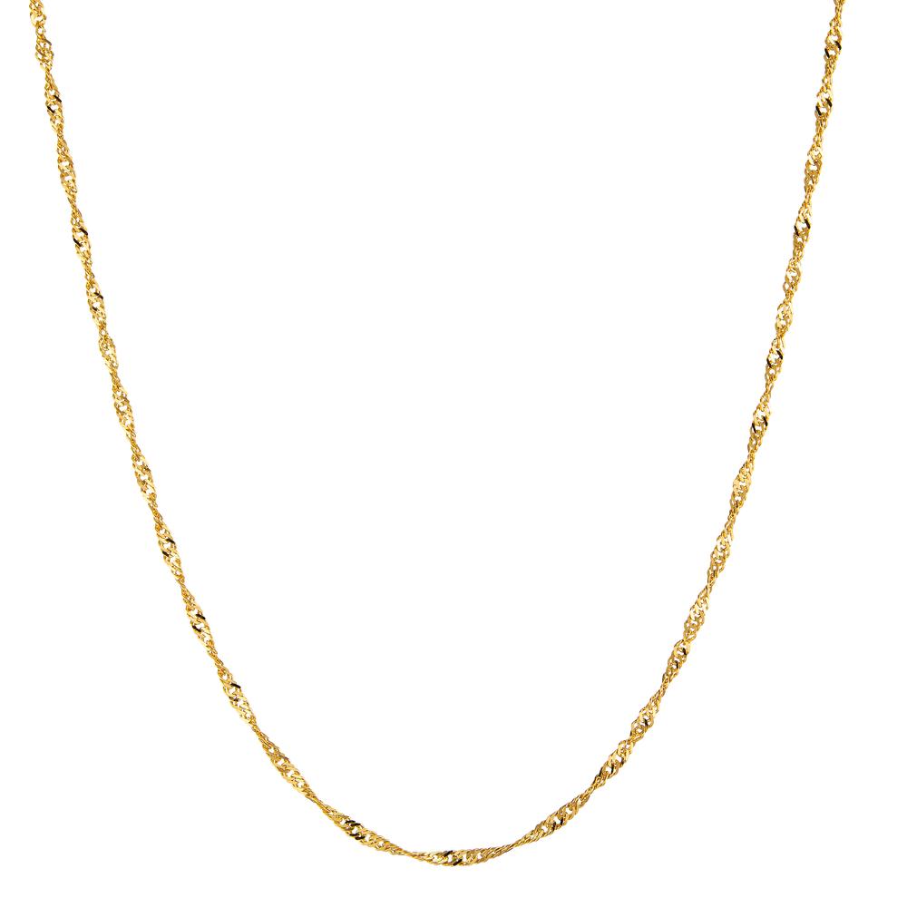 Singapur-Halskette 750/18 K Gelbgold  45 cm-542675