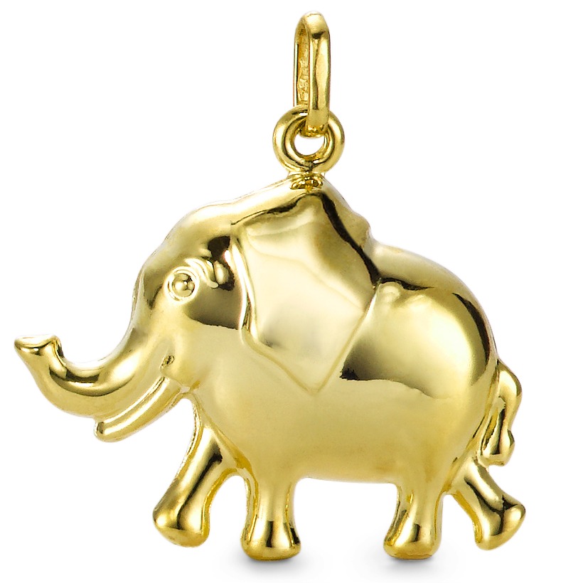 Image of Anhänger 375/9 K Gelbgold Elefant