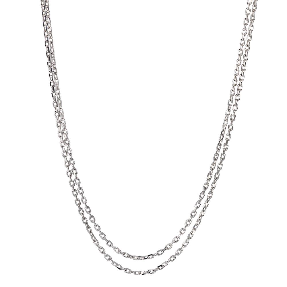 Halskette Silber rhodiniert 42 cm Ø0.7 mm-552488