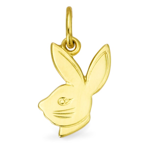 Image of Anhänger 375/9 K Gelbgold Hase