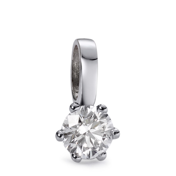 Pendentif Or blanc 750/18 K Diamant blanc, 0.25 ct, brillant, w-si-558331