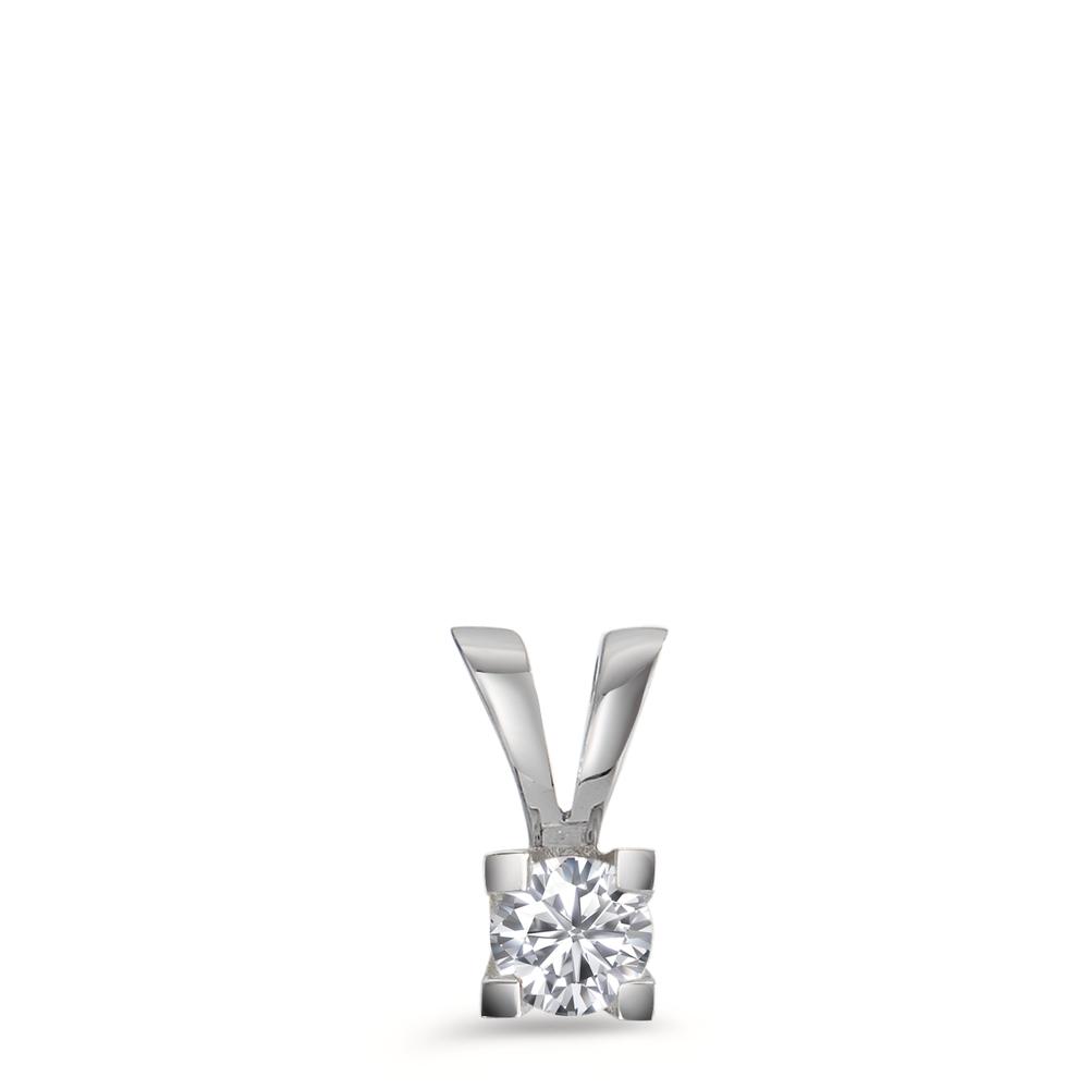 Pendentif Or blanc 750/18 K Diamant 0.20 ct, w-si-563511