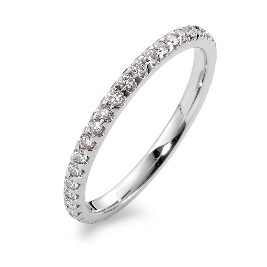 Memory Ring 750/18 K Weissgold Diamant 0.53 ct, w-si-563534