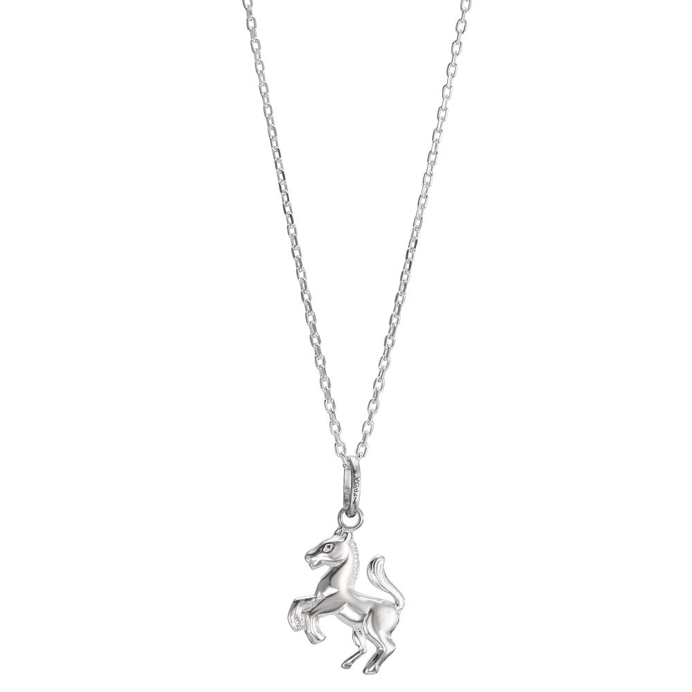 Halskette mit Anhänger Silber Pferd 36-38 cm verstellbar-570088