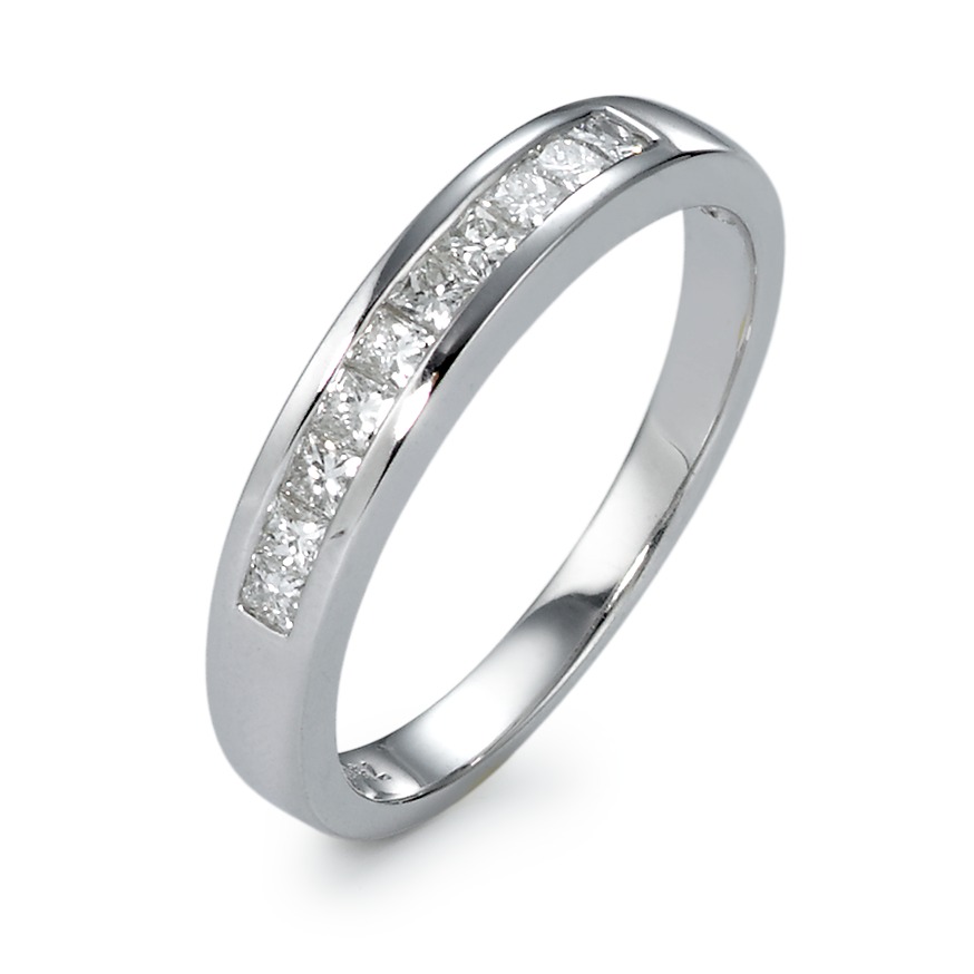 Fingerring 750/18 K Weissgold Diamant 0.32 ct, 10 Steine, w-si-570825