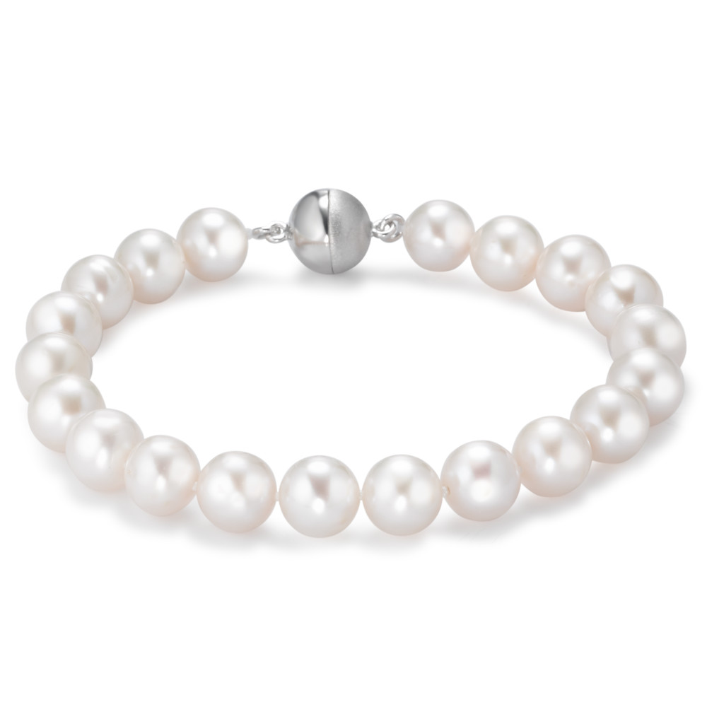 Bracelet Argent Rhodié perle d'eau douce 20 cm-581878