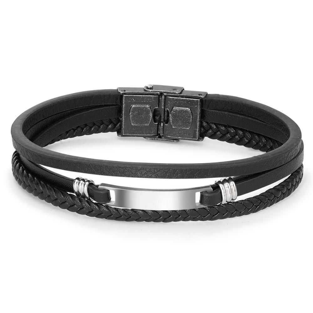 Bracelet Cuir, Acier inoxydable 21 cm-590471