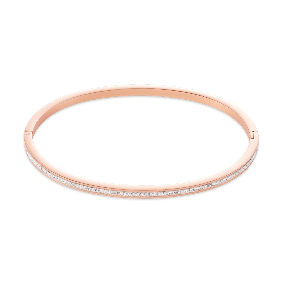 Bracelet rigide Acier inoxydable rosé PVD Ø50 mm-593686