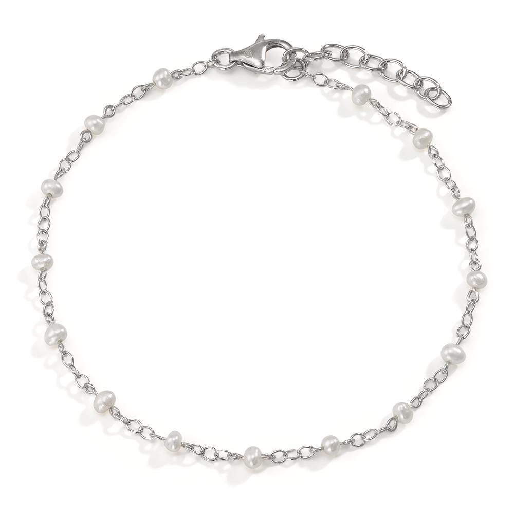 Bracelet Argent Rhodié perle d'eau douce 17.5-19.5 cm-595471