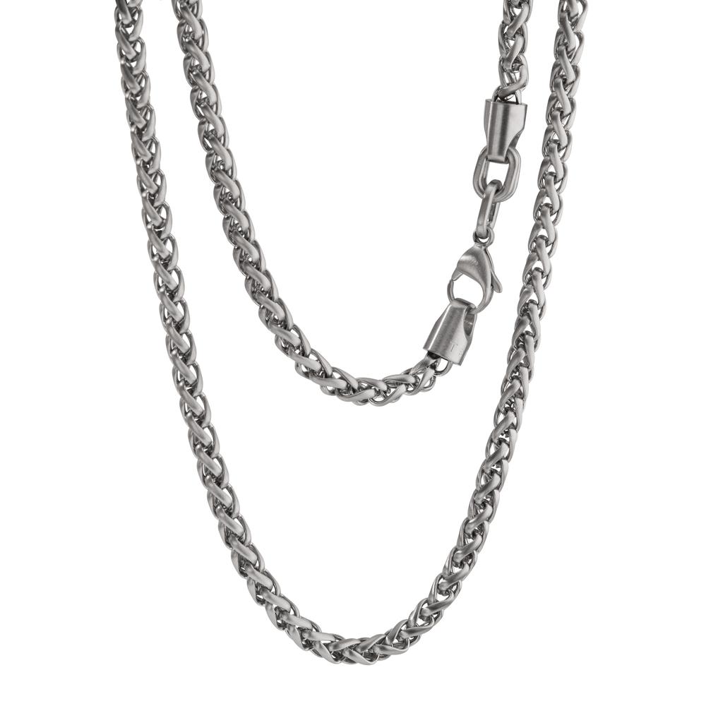 Halskette Trill aus Edelstahl satiniert, 50 cm Ø 4,5 mm-597001