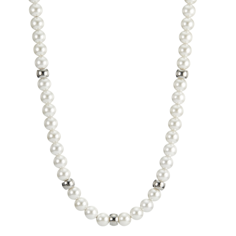 Collier Acier inoxydable perle de culture 42-45 cm-597852