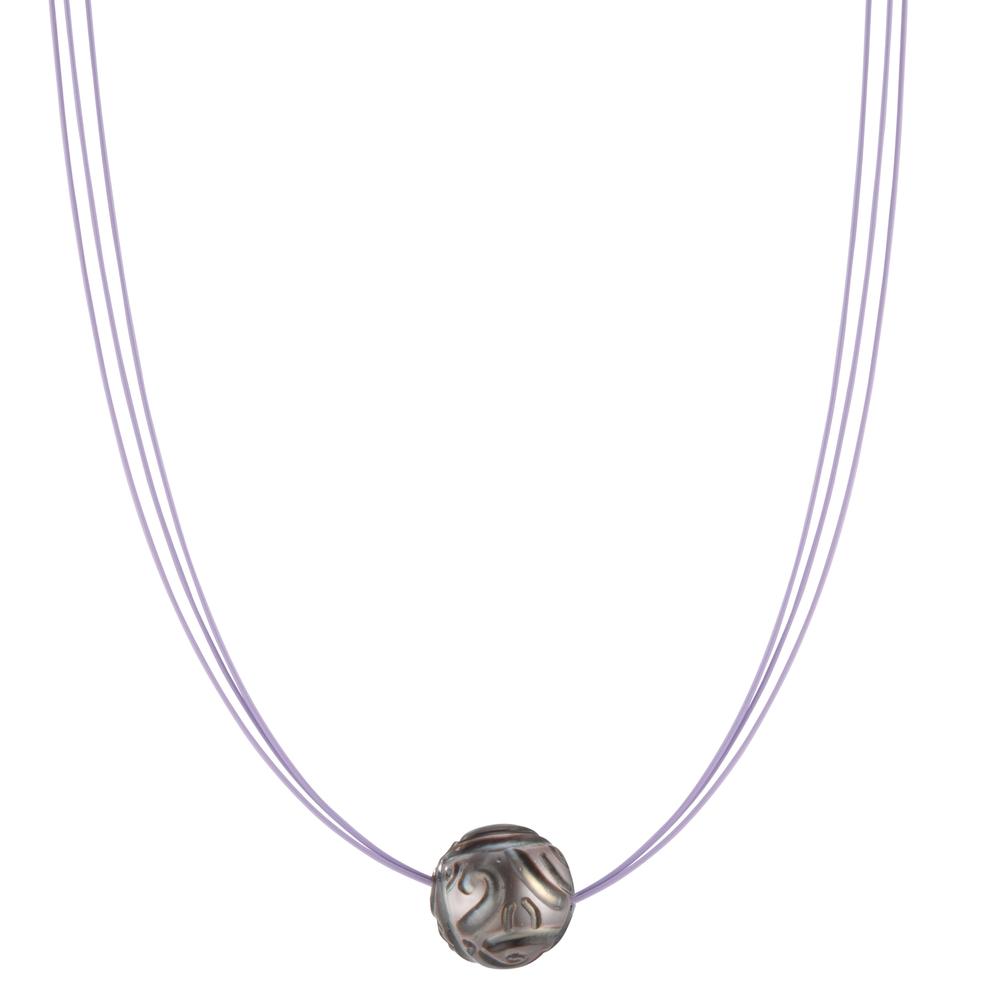 Collier Acier inoxydable PVD perle de Tahiti 42 cm-600260